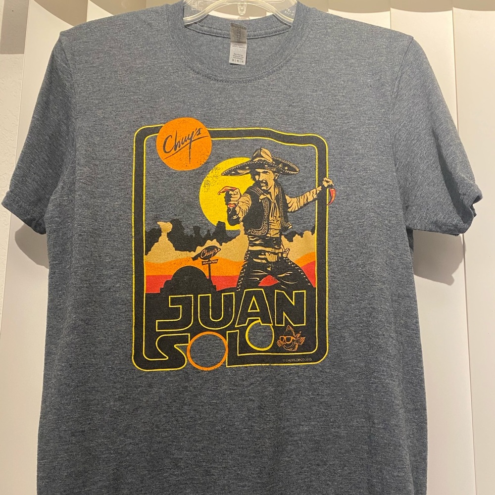 CHUY'S "Juan Solo" shirt, size medium